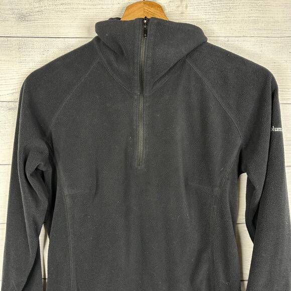 Columbia Womens size Small Arctic Air Fleece 1/2 Zip Jacket Black 1564881 - Picture 3 of 9